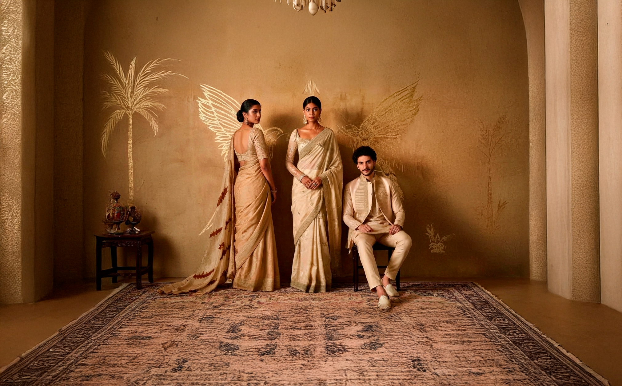 DWCO community — golden sarees